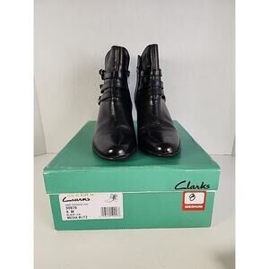 Clarks Black Lea Media Blitz 8M Women's Boot